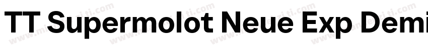 TT Supermolot Neue Exp DemiBold字体转换